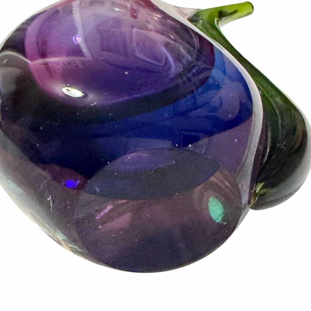 Vintage Murano Sommerso Art Glass Vase Purple Blue Green 9.5" Italian MCM - Picture 6 of 7